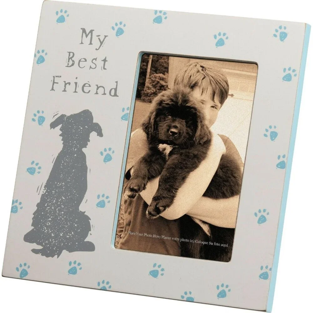 Photo Frame Dog Lover My Best Friend Plaque Fame Fur Baby Table Top Frame